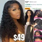 Deep Wave Lace Front Wigs Human Hair Wigs for Black Women