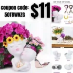 Double Face Planters Pots Head