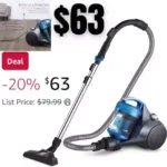Eureka WhirlWind Bagless Canister Vacuum Cleaner, Lightweight Vac for Carpets and Hard Floors