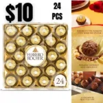 Ferrero Rocher, 24 Count, Premium Milk Chocolate Hazelnut