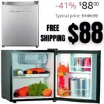 Frigidaire EFR182 1.6 cu ft Stainless Steel Mini Fridge. Perfect for Home or The Office. Platinum Series