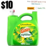Gain Fabric Softener, Original Scent, 140 fl oz, 190 Loads