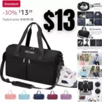 Gym Bag for Women and Men with Shoes Compartment, Small Duffel Bag for Sports,Travel