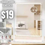 Hollywood Vanity Mirror with Lights, Lighted Makeup Mirror with Detachable 10X Magnification Mirror, 3 Colors