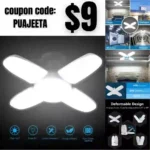 LED Garage Light,500 Watt Equivalent 6500K,Cool Daylight White LED Area Light