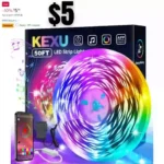 LED Strip Lights 50ft Led Lights for Bedroom Music Sync RGB Color Changing Led Lights Strip with Smart APP Lights for Bedroom Room