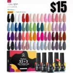 MEFA 35 Pcs Gel Nail Polish Set, 32 Colors All Seasons Collection Gel Nail Polish Kit with Base Coat No Wipe Glossy&Matte