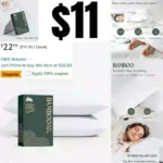 Mayfair Linen Viscose from Bamboo Bed Pillowcases, 2Pc Pillowcase Pair for King Pillows, with Extra Long Staple Cases, Soft & Cooling Luxury Cases