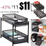 Mind Reader Cabinet, Mesh Storage Baskets Organizer