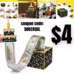 Money Box with Pull Out Birthday Card and Bags