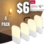 Night Light LED Auto Dusk to Dawn Sensor Light for Kitchen, Bedroom, Kids Room, Hallway, Stairway