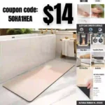 No Stains Bathroom Runner Rug-Bath Mats for Bathroom Non Slip-Super Absorbent Bathroom Floor Mat Quick Dry Diatomaceous Earth Bath Rug