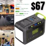 Portable Power Station 24000mAh Camping Solar Generator