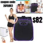 Portable Steam Sauna Spa with Remote Control, 9 Gear Temperature, 60 Minute Timer