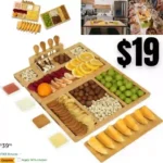 Premium Charcuterie Board Cheese Boards Gift Set with Stainless Steel Knives, Slates and Bowls