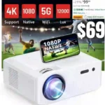 Projector 4K with WiFi and Bluetooth Supported, MiTecHPro 600 ANSI Portable Movie Projector
