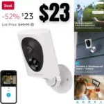 Security Cameras Wireless Outdoor, Battery Powered Starlight Color Night Vision Weatherproof