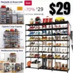 Shoe Organizer 8 Tier Large Shoe Rack for Closet Holds Up to 48 Pairs Shoes