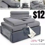 Silky Soft Sheet Set – Luxury 6 Piece Bed Sheets for Queen Size Bed, Secure-Fit Deep Pocket Sheets with Elastic, Breathable Hotel