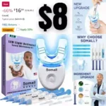 Somall Teeth Whitening LED Accelerator Lights Kit, More Dentist Recommended Professional Teeth Whitening Kits