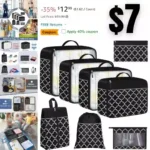 StorageRight Packing Cubes, 8 Set Suitcase and Luggage Organizer for Accessories Travel Essentials