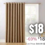Sun Zero Easton Extra Wide Blackout Grommet Sliding Patio Door Curtain Panel