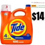 Tide Liquid Laundry Detergent, Original, 100 loads
