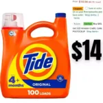 Tide Liquid Laundry Detergent, Original, 100 loads