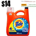 Tide Ultra Oxi Liquid Laundry Detergent 94 loads