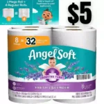 Toilet Paper with Fresh Lavender Scent, 8 Mega Rolls = 32 Regular Rolls