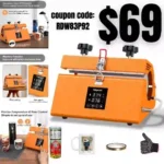 Tumbler Heat Press, HITPREX Mug Press for 11 OZ to 30 OZ Sublimation Blanks Tumbler, 110 V Portable Tumbler Press with LCD Precise Temperature Control