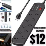 USB Power Strip, Extension Cord with Multiple Outlets,Surge Protcetor Outlet Extender with 10 Outlets and 3 USB Ports