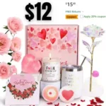 Valentines Day Gifts for Her, Girlfriend, Wife, Funny Romantic Gifts Ideas for Her with Rose Flower