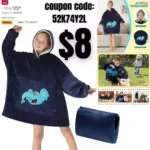 Wearable Blanket Hoodie for Kids