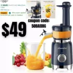 ZASMIRA Juicer Machines for Vegetable and Fruit with Upgraded Juicing Technology, Powerful Quiet Motor