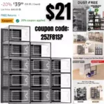 12 Pack Large Shoe Organizer Storage Boxes for Closet