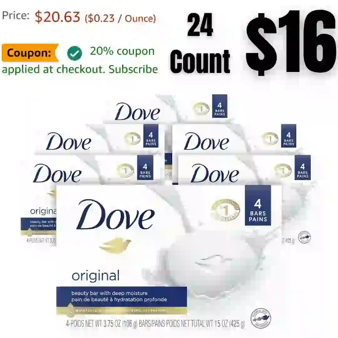 24 Count Dove Beauty Bar Original Moisturizing