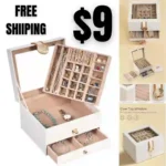 3-Layer Jewelry Box, 1 Individual Jewelry Holder, 1 Drawer