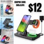 3 in 1 Charging Station for Multiple Devices,Fast Charger Stand