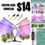 360 Grow Light for Indoor Plants – Gooseneck Full Spectrum Growing Lamp Strip