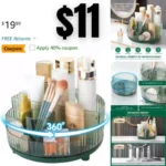 360 Rotating Makeup Organizer, Rotating Make Up Organizer for Countertop