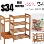 4-Tier Bamboo Entryway Organizer