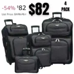 4PCS Travel Select Amsterdam Expandable Rolling Upright Luggage