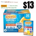 50PACK Emergen-C Immune+ Triple Action Immune Support Powder