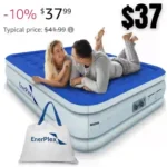 Air Mattress with Built-in Pump – Double Height Inflatable Mattress for Camping