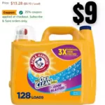 Arm & Hammer Plus OxiClean Odor Blasters Fresh Burst, 128 Loads Liquid Laundry Detergent