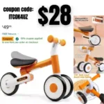 Baby Balance Bike Toys for 1 Year Old Boy Gifts, Adjustable Toddler Balance Bike One Year Old Girl Gifts