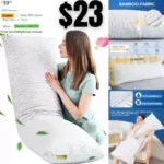 Body Pillow for Adults, Adjustable Long Bed Pillow for Sleeping