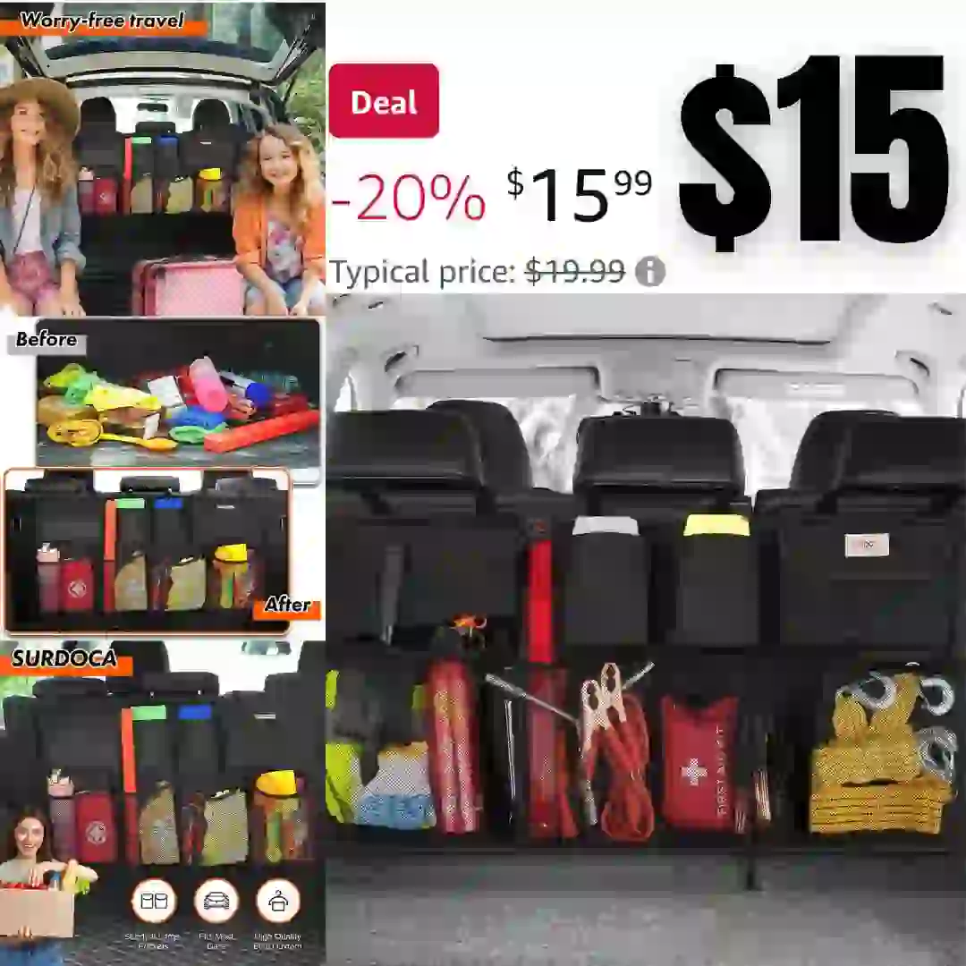 HoneySky Plastic Storage Bins Organizer