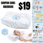 Cervical Pillow Neck Pillow for Pain Relief Sleeping, Orthopedic Contour Memory Foam